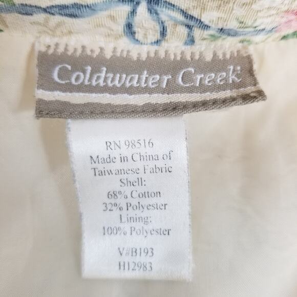 Coldwater Creek Vintage Women's Floral Cottagecore Jacket Size 10 - Picture 3 of 6